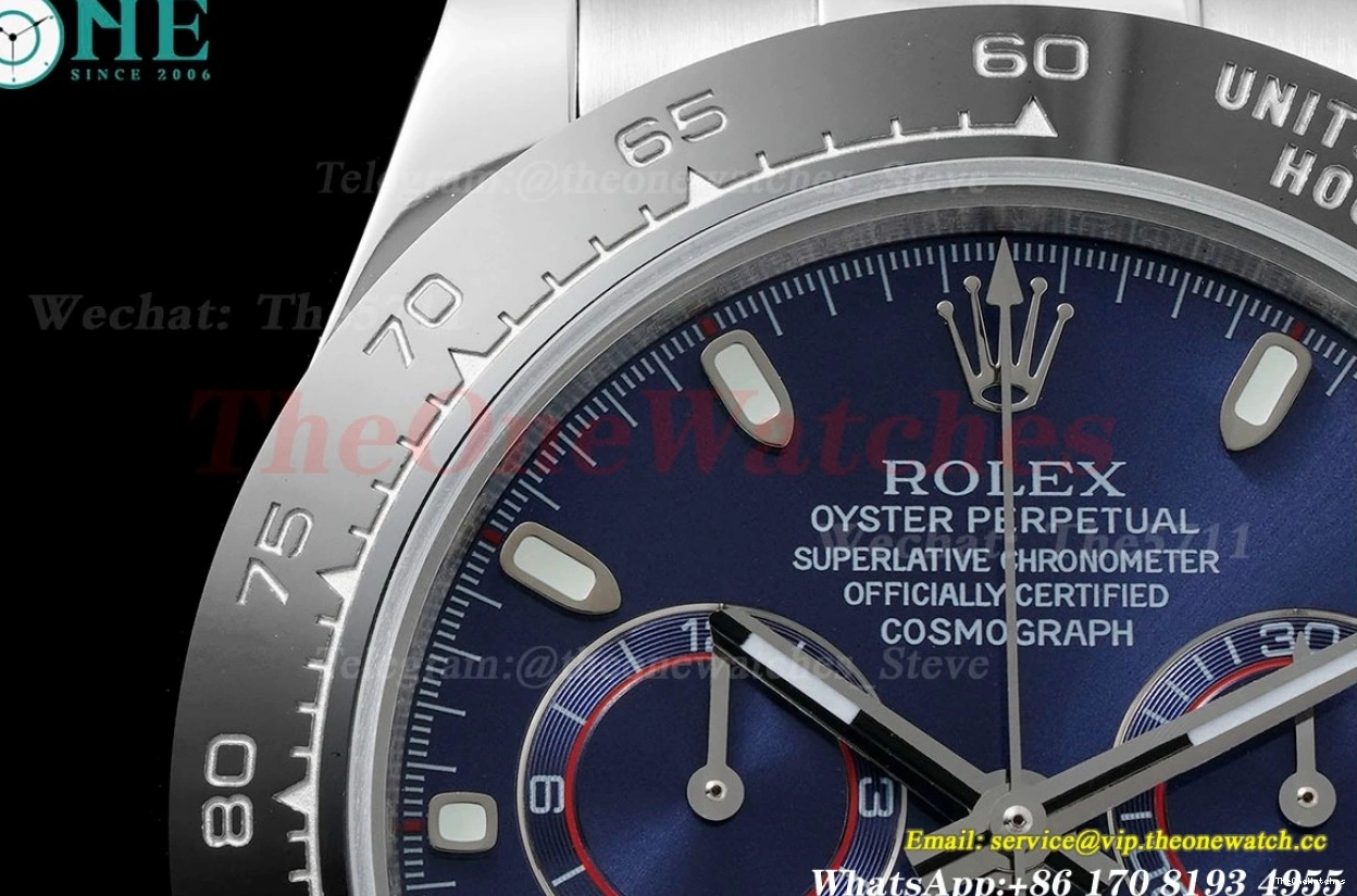 RU Dial Blue A7750 40mm OMF Daytona SS 116519 0309